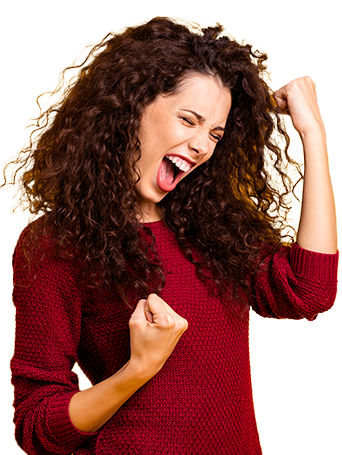 woman happy